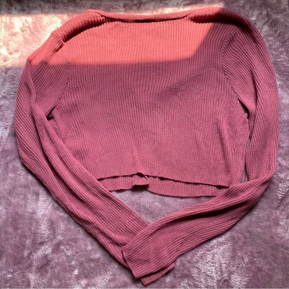 wild fable purple cropped button cardigan xxl - Picture 4 of 4